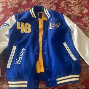 Blue and Yellow Warriors Varsity Jacket